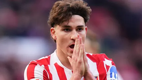 Julián Álvarez em campo pelo Atlético de Madrid. Foto: Angel Martinez/Getty Images