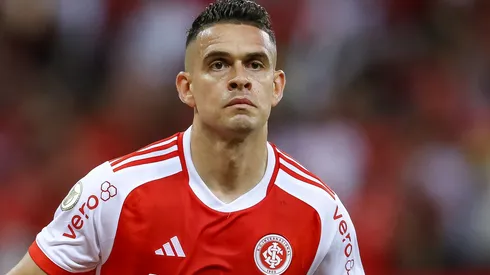 Rafael Borré em campo pelo Internacional. Foto: Pedro H. Tesch/Getty Images