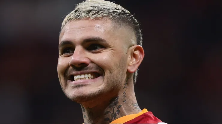 Icardi, do Galatasaray, é descartado pelo Fluminense devido ao seu alto salário na Europa. (Foto: Ahmad Mora/Getty Images)
