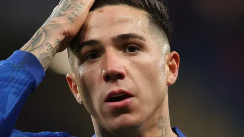 Enzo Fernández ignora o PSG e só pensa em trocar o Chelsea pelo Real Madrid. (Foto: Richard Pelham/Getty Images)