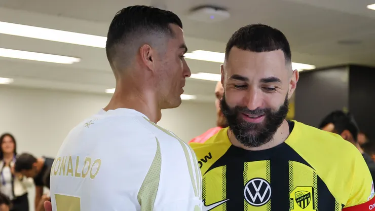 Cristiano Ronaldo é contra ida de Benzema ao Al-Hilal. Foto: Yasser Bakhsh/Getty Images