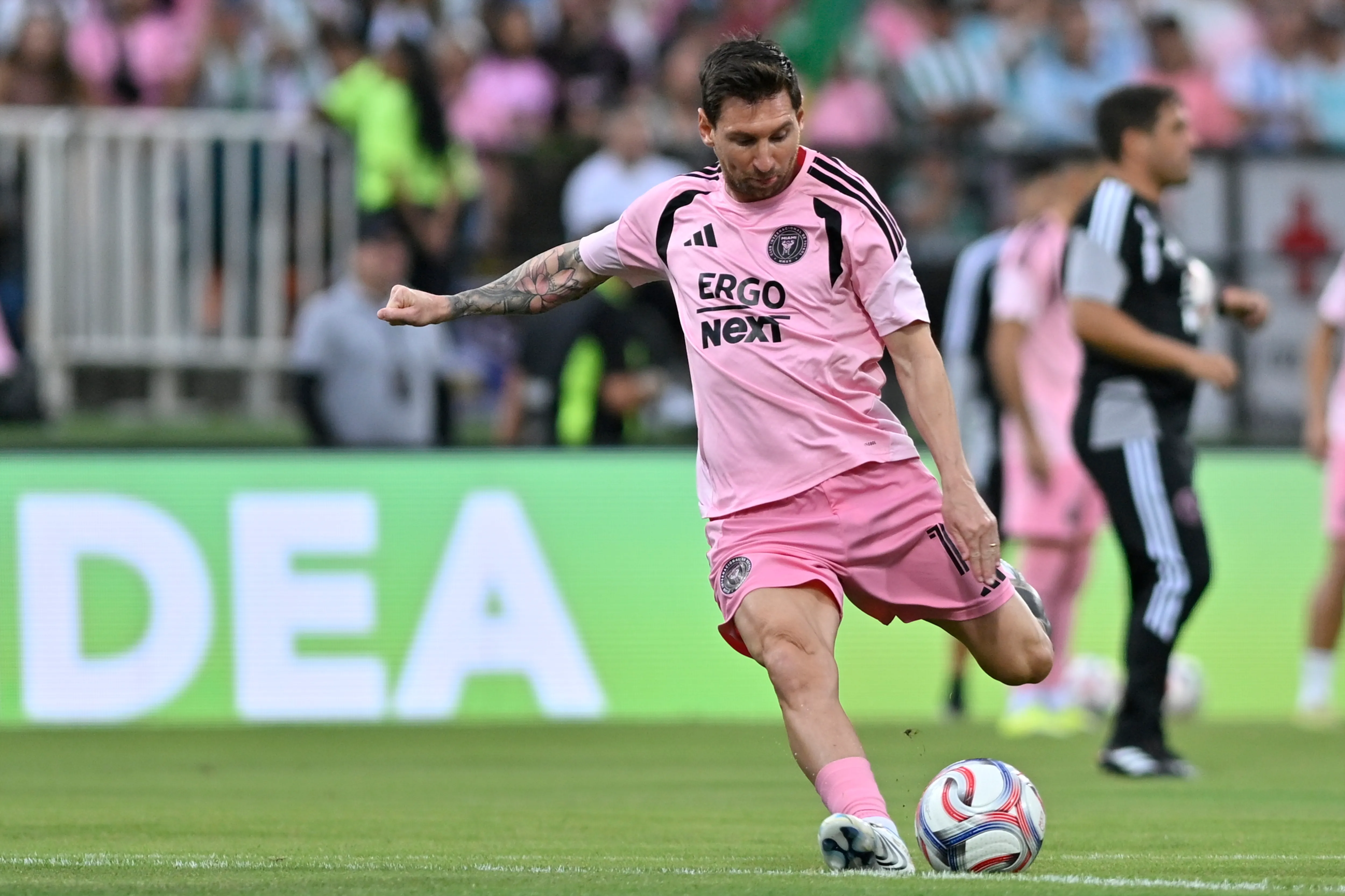 Messi pelo Inter Miami. Foto: Gabriel Aponte/Getty Images