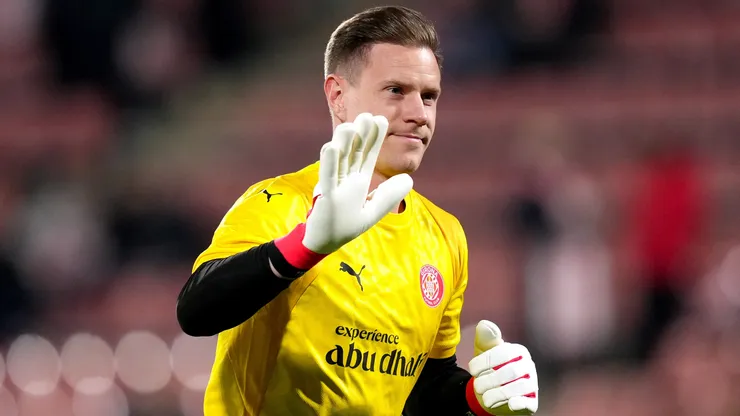 O goleiro Ter Stegen no Girona (Alex Caparros/Getty Images)