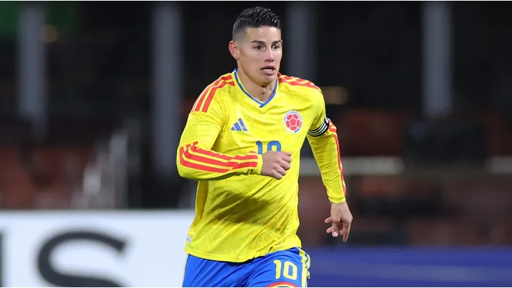 James Rodríguez em partida pela Seleção Colombiana. (Photo by Jordan Bank/Getty Images)