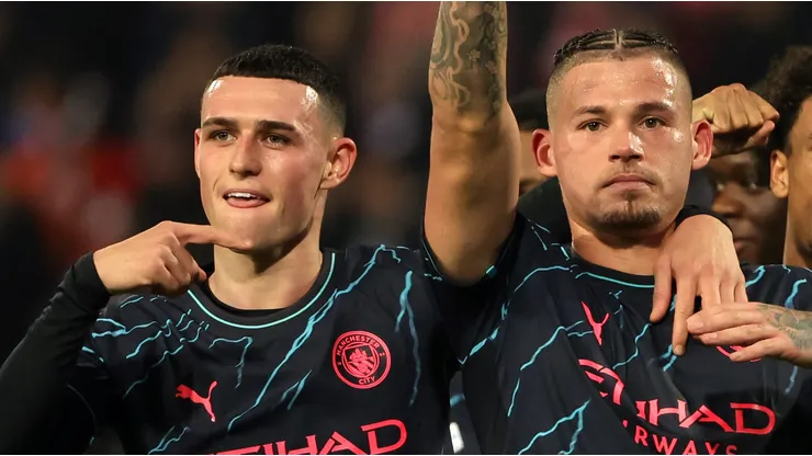 Phil Foden e Kalvin Phillips. (Photo by Srdjan Stevanovic/Getty Images)