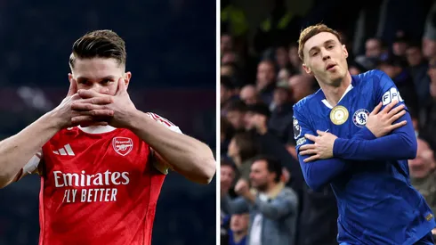Gyökeres, do Arsenal (IMAGO / Xinhua) e Palmer, do Chelsea (IMAGO / Paul Marriott) se enfrentam nesta terça (03)