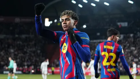 Lamine Yamal marcou um dos gols da classificação do Barça (Photo by Angel Martinez/Getty Images)