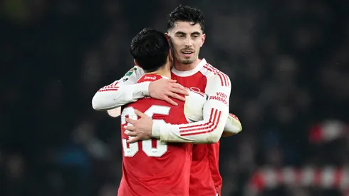 Kai Havertz comemora gol do Arsenal. (Photo by Clive Mason/Getty Images)