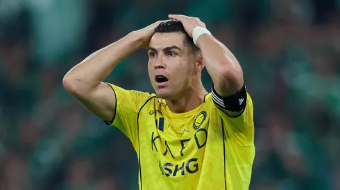 Cristiano Ronaldo em partida pelo Al-Nassr. (Foto: Yasser Bakhsh/Getty Images)