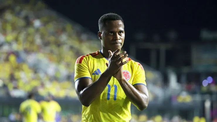 Jhon Arias em jogo da a Colômbia (Leonardo Fernandez/Getty Images)