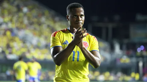 Jhon Arias pela Seleção da Colômbia. (Foto: Leonardo Fernandez/Getty Images)
