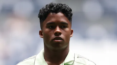 Endrick, atacante brasileiro que pertence ao Real Madrid. (Foto:  Florencia Tan Jun/Getty Images)
