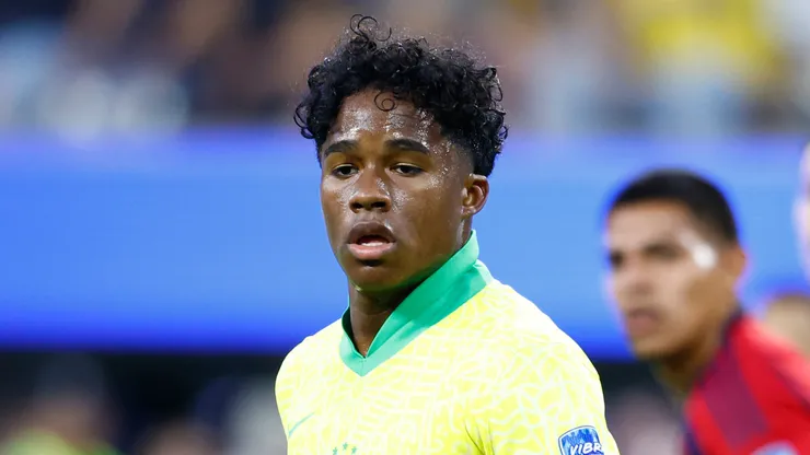 Endrick pela Seleção Brasileira. (Foto: Ronald Martinez/Getty Images)