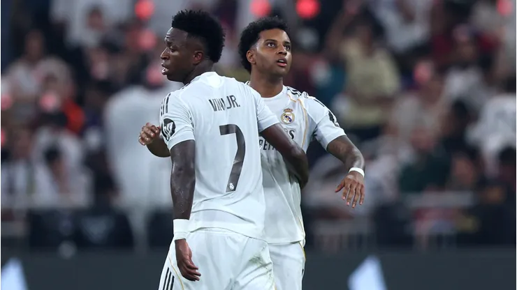 Rodrygo, do Real Madrid, tem punição ampliada pela UEFA na Champions League por linguagem abusiva. (Foto: Yasser Bakhsh/Getty Images)
