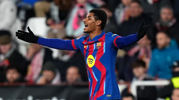 Rashford durante partida pelo Barça. (Photo by Angel Martinez/Getty Images)