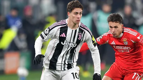Kenan Yildiz em partida da Juventus. (Photo by Valerio Pennicino/Getty Images)