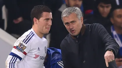 Hazard classifica José Mourinho como "comunicador extraordinário" em entrevista reveladora. (Foto de Michael ReganGetty Images)
