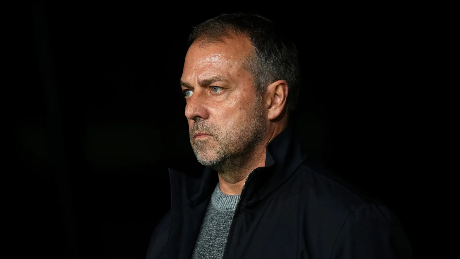 Hansi Flick em jogo do Barcelona