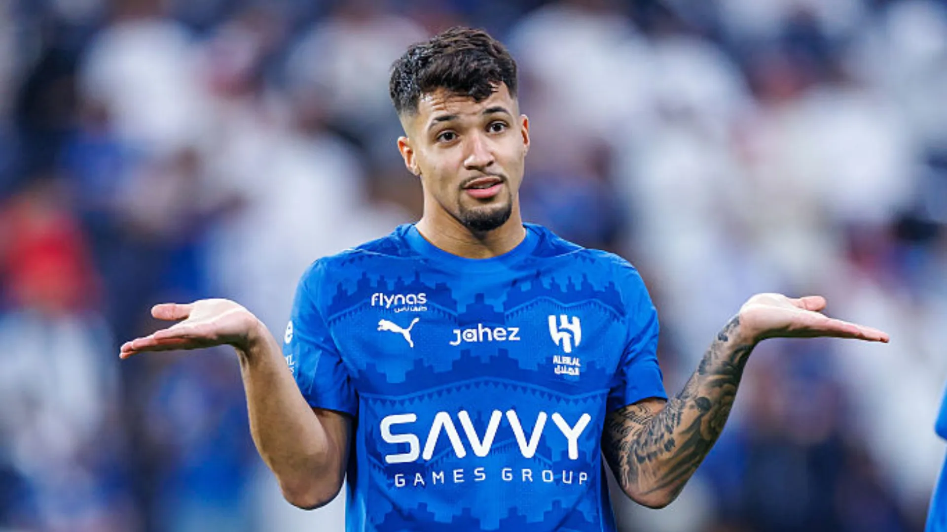 Marcos Leonardo prioriza permanência no Al-Hilal. Foto: Abdullah Ahmed/Getty Imagens