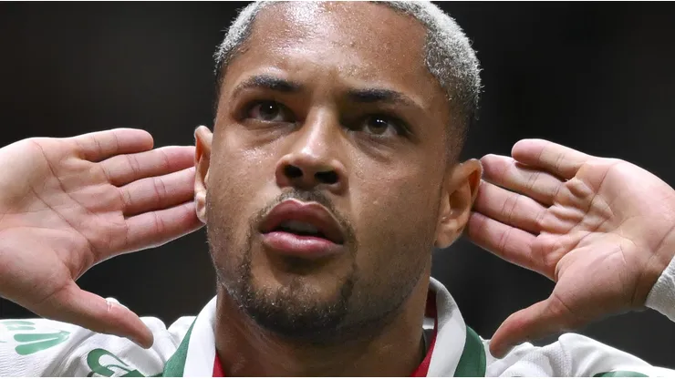 Tottenham prepara proposta bombástica para tirar Vitor Roque do Palmeiras na próxima janela. (Foto: Pedro Vilela/Getty Images)