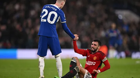 Cole Palmer faz hat-trick histórico em vitória do Chelsea e recebe elogio de Bruno Fernandes. (Foto de Mike Hewitt/Getty Images)
