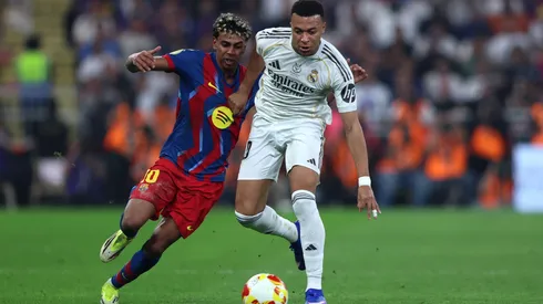 Lamine Yamal e Mbappé num clássico entre Barcelona e Real Madrid

