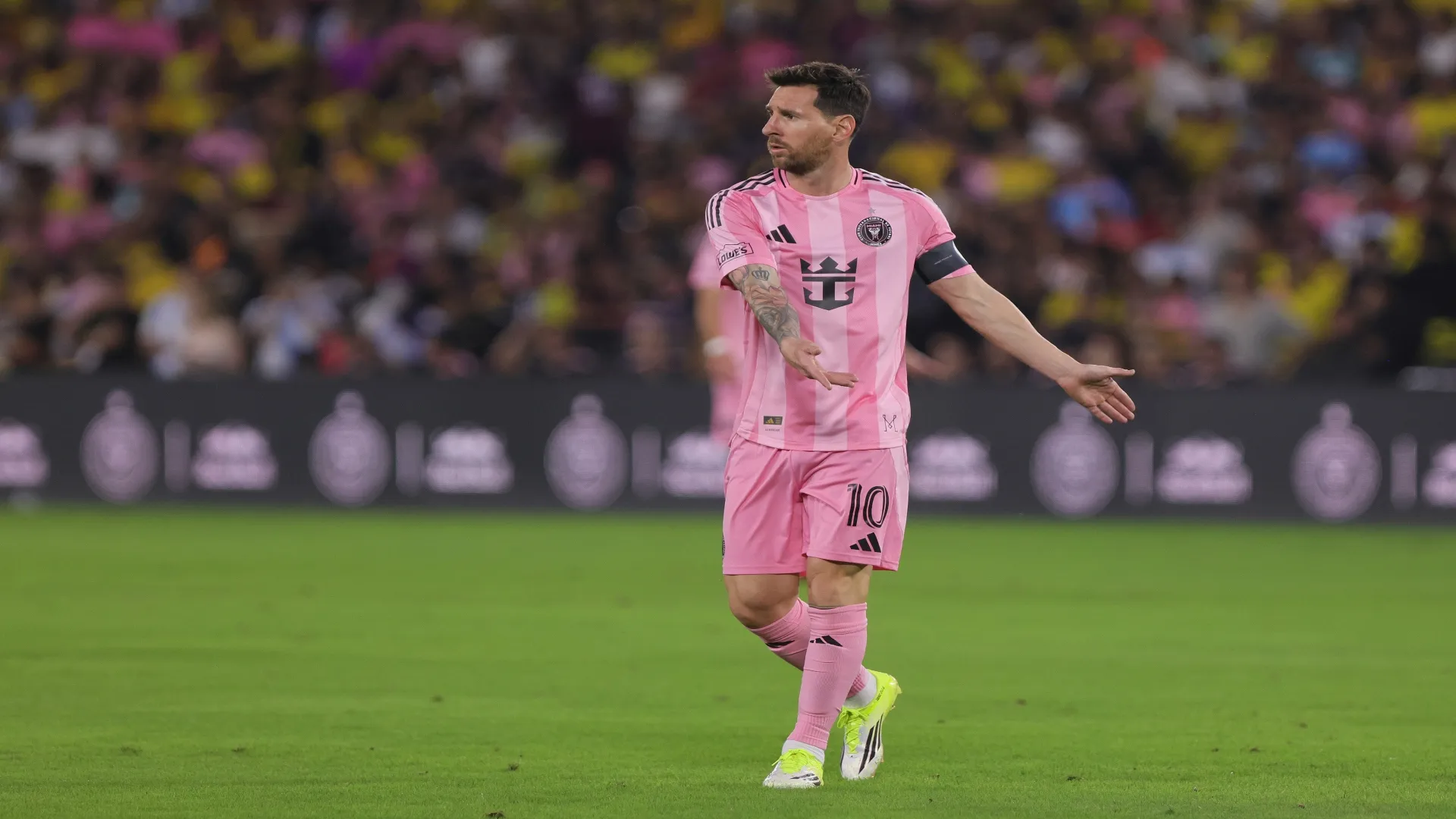 Messi em Inter Miami x Barcelona de Guayaquil – Franklin Jacome/Getty Images