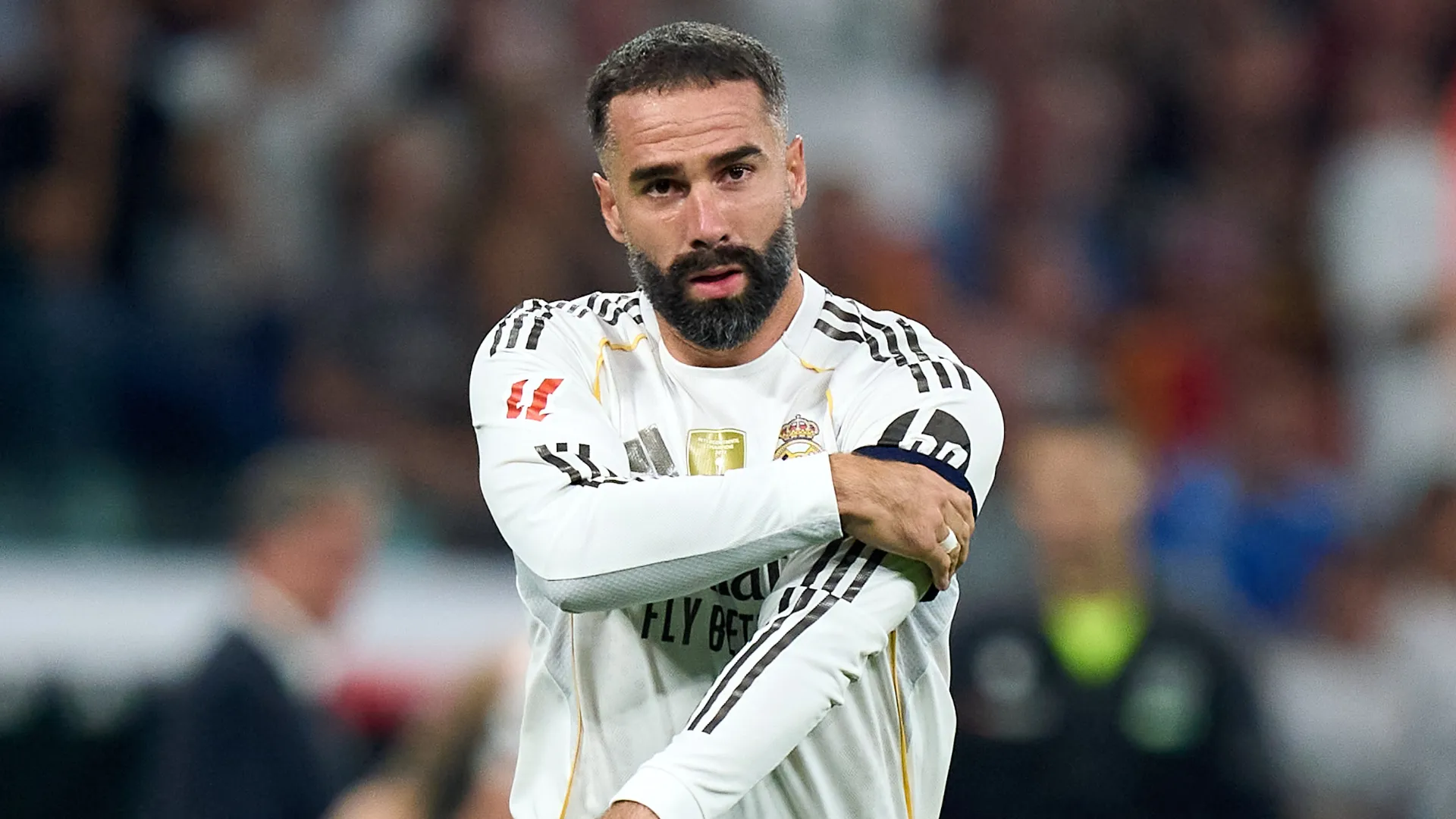 Dani Carvajal durante partida pelo Real Madrid