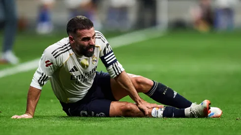 O lateral Dani Carvajal em jogo do Real Madrid (Juan Manuel Serrano Arce/Getty Images)
