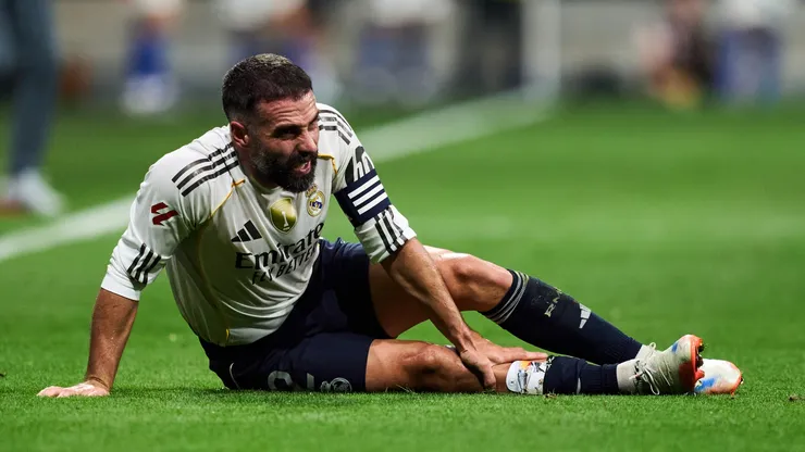 O lateral Dani Carvajal em jogo do Real Madrid (Juan Manuel Serrano Arce/Getty Images)
