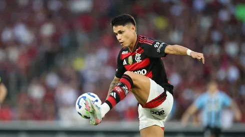 Luiz Araújo em partida do Flamengo (Lucas Figueiredo/Getty Images)
