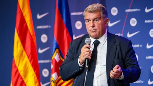 Joan Laporta quer seu 3º mandato no Barcelona. Eric Alonso/Getty Images.
