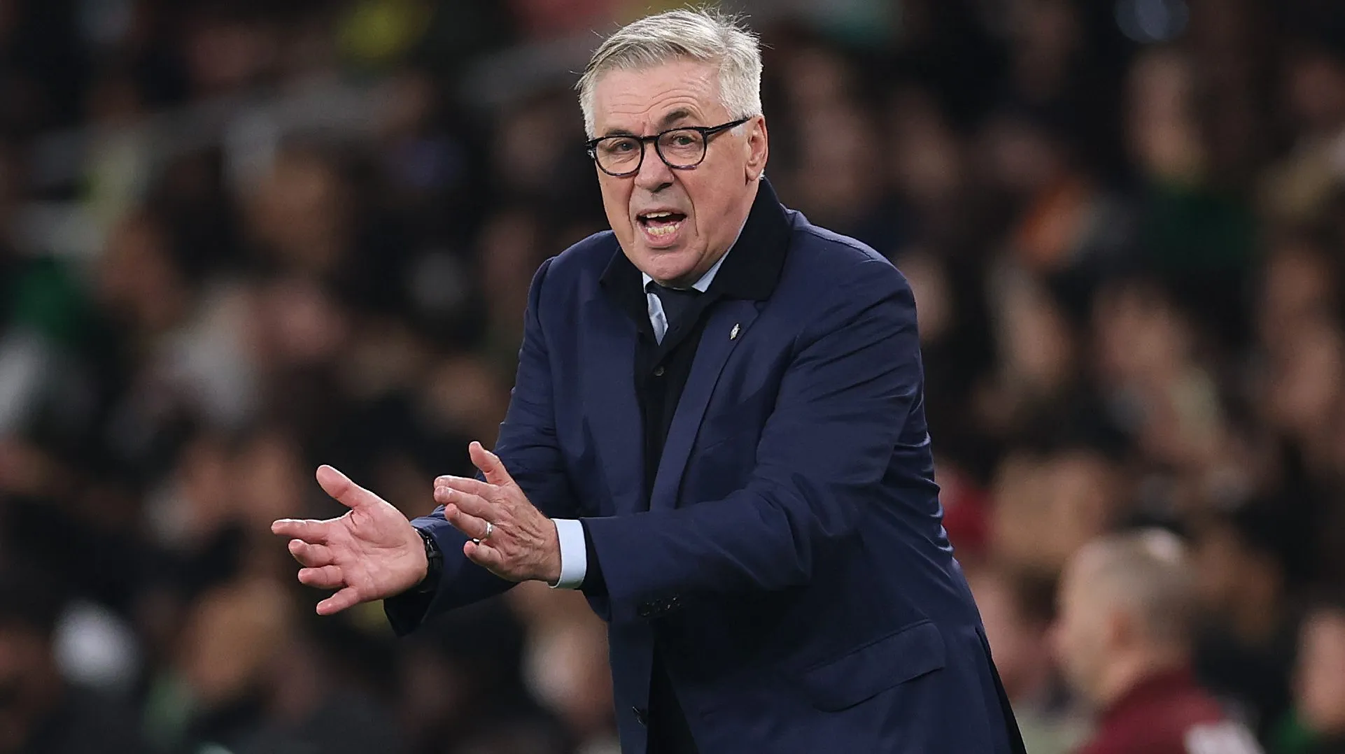 Carlo Ancelotti durante amistoso da Seleção Brasileira. (Photo by Ryan Pierse/Getty Images)
