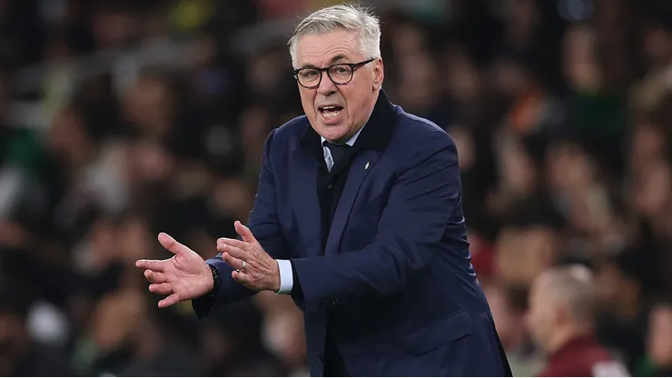 Carlo Ancelotti durante amistoso da Seleção Brasileira. (Photo by Ryan Pierse/Getty Images)