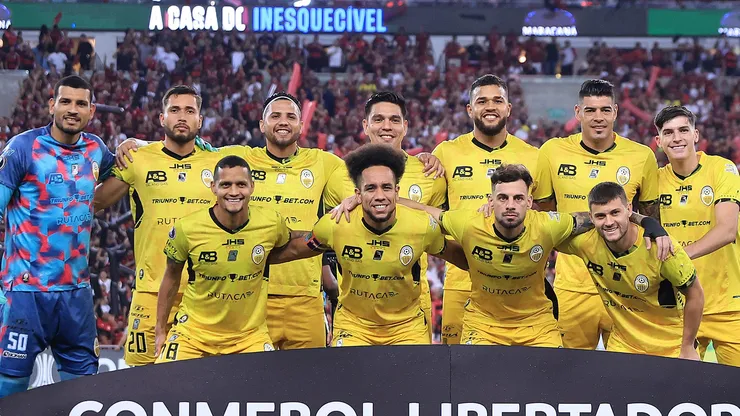 Jogadores da equipe do Deportivo Táchira. (Photo by Buda Mendes/Getty Images)