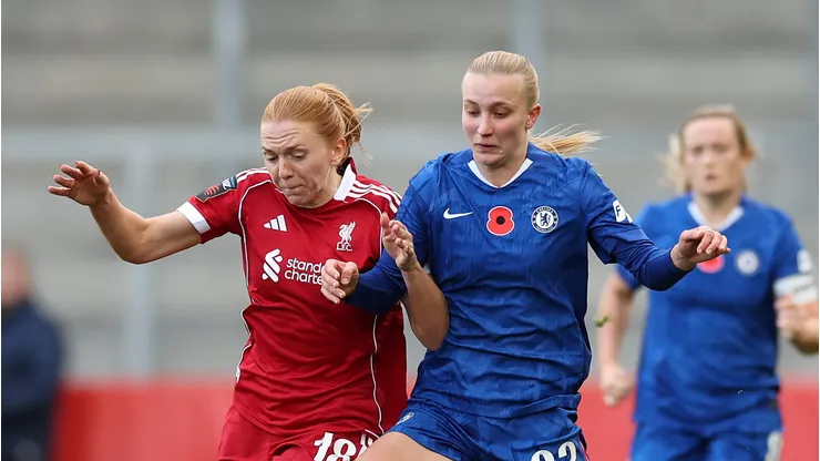 Chelsea X Liverpool na WSL (Photo by Jan Kruger/Getty Images)