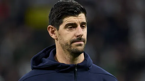 Thibaut Courtois, do Real Madrid CF, teria indicado algo sobre Rodrygo, segundo portal. IMAGO / Le Pictorium
