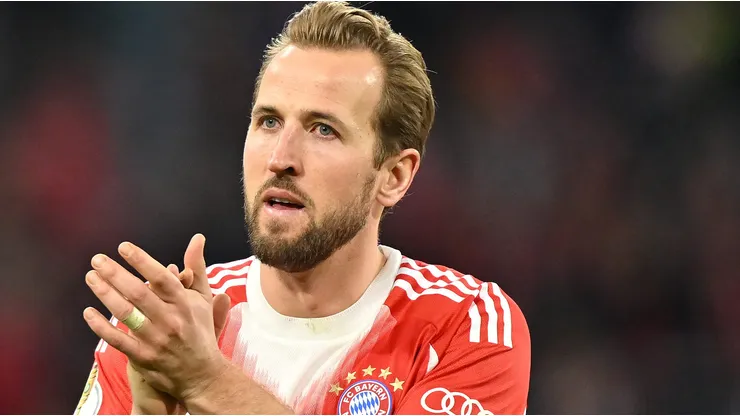 Harry Kane supera Mbappé e se torna o jogador com mais gols marcados nas principais ligas europeias. (Foto: Sebastian Widmann/Getty Images)