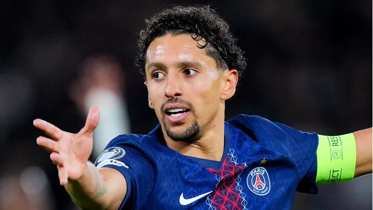 Marquinhos em jogo do PSG. Foto: Franco Arland/Getty Images