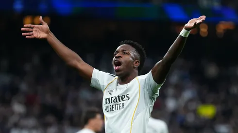 Vinicius Júnior comemora gol pelo Real Madrid (Angel Martinez/Getty Images)
