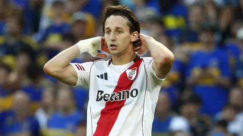 Matías Galarza deve deixar o River em breve. (Photo by Marcos Brindicci/Getty Images)