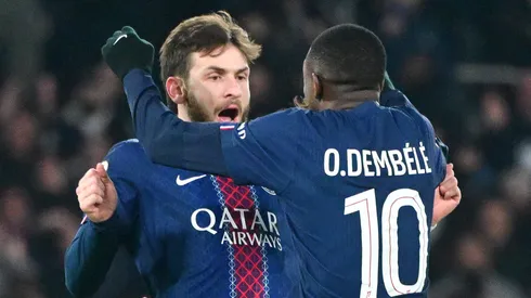 Khvicha Kvaratskhelia, e Dembele devem atuar contra o Rennes, nesta sexta (13). IMAGO / PsnewZ