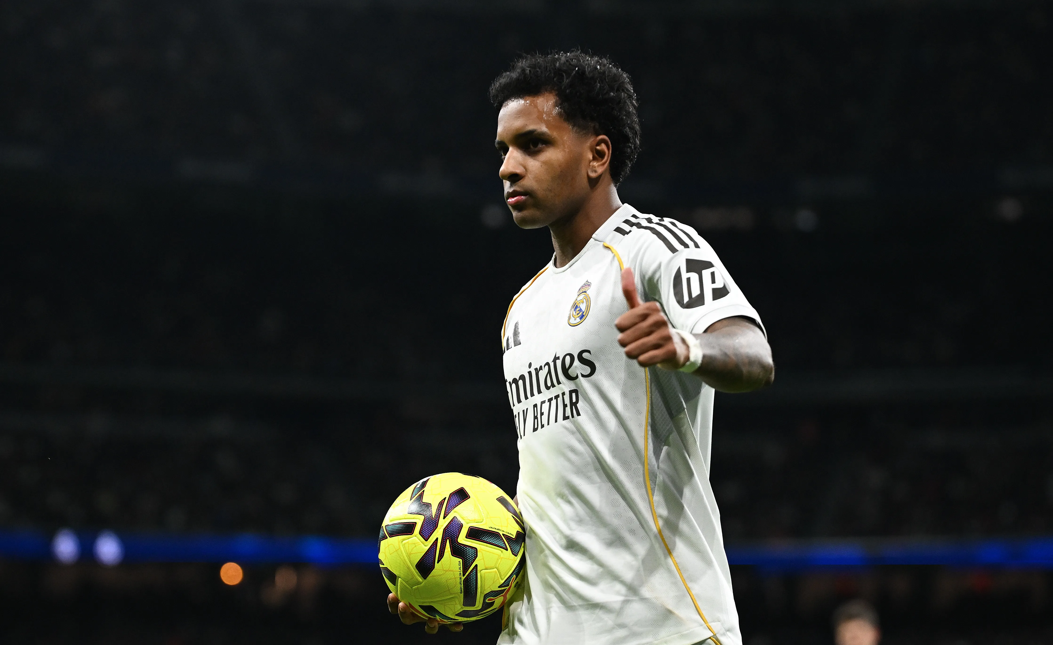Lesionado, Rodrygo desfalca o Real Madrid contra a Sociedad. Foto: Denis Doyle/Getty Images