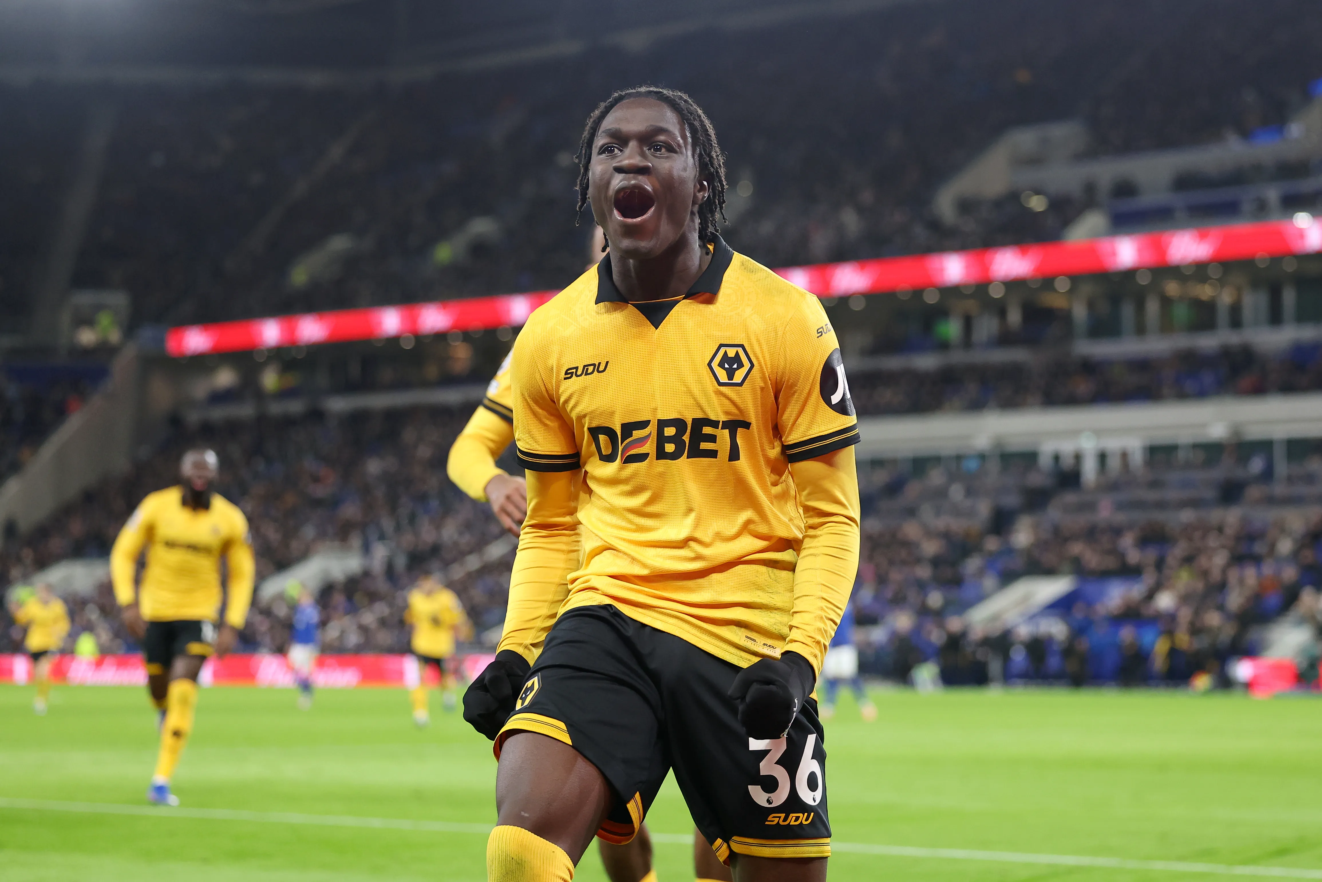Mateus Mané em partida do Wolverhampton. (Photo by Matt McNulty/Getty Images)