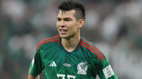 Hirving Lozano, atacante mexicano durante a Copa do Mundo de 2022. (Photo by Francois Nel/Getty Images)