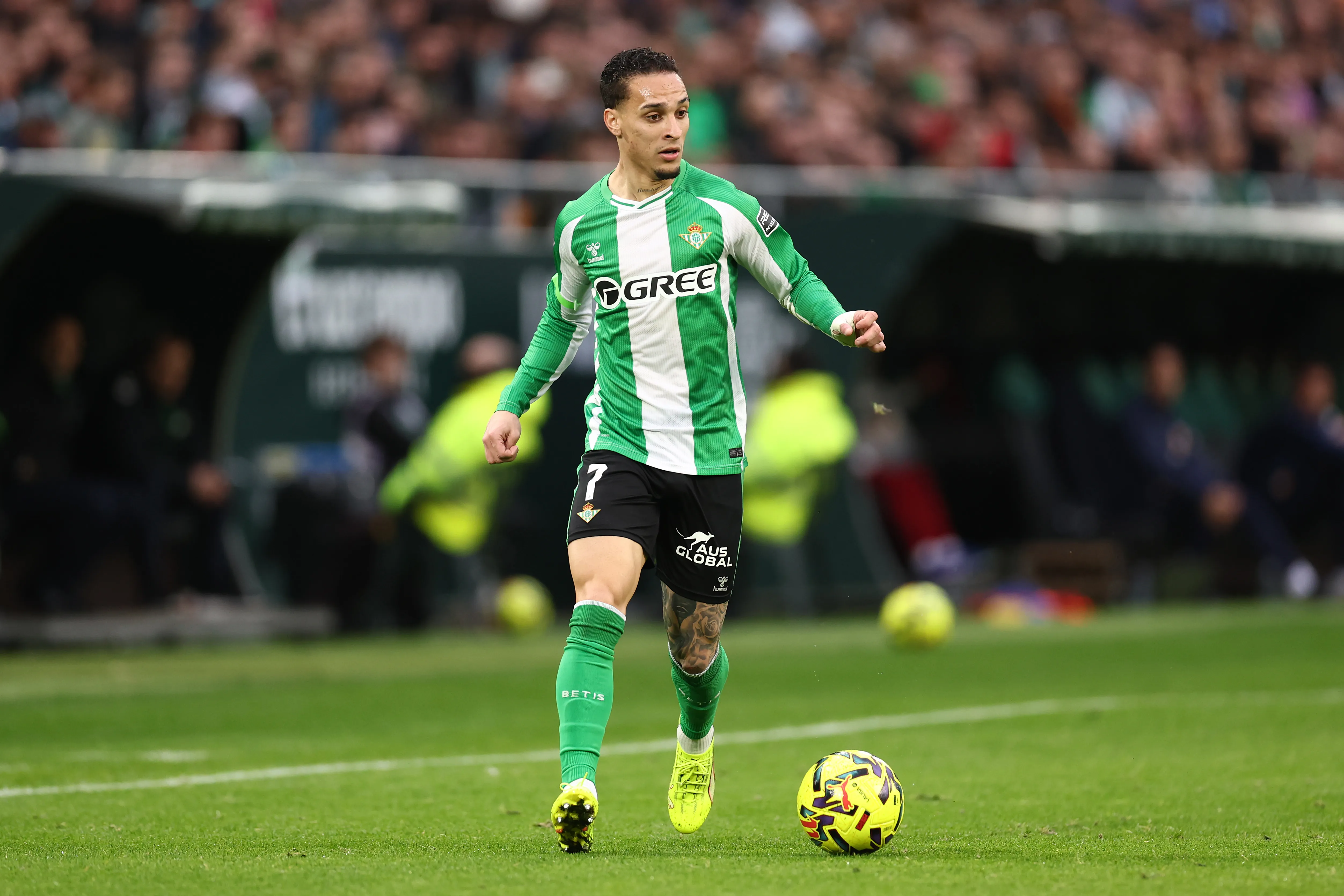 Antony em ação pelo Real Betis. Foto: Fran Santiago/Getty Images