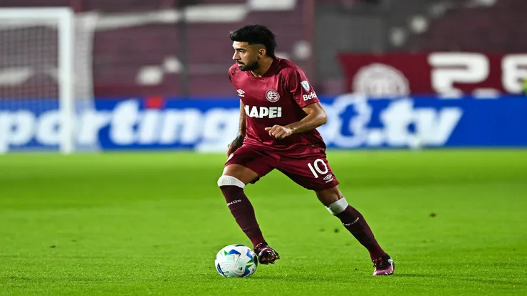 Marcelino Moreno é peça-chave do Lanús contra o Flamengo - Rodrigo Valle/Getty Images