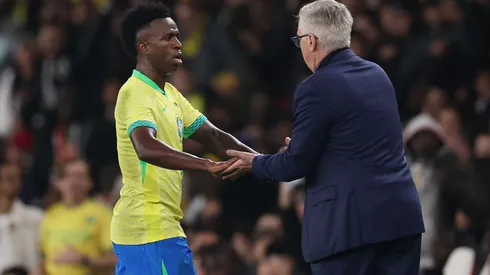 Vini Jr. revela bastidores com Ancelotti. Foto: Ryan Pierse/Getty Images)