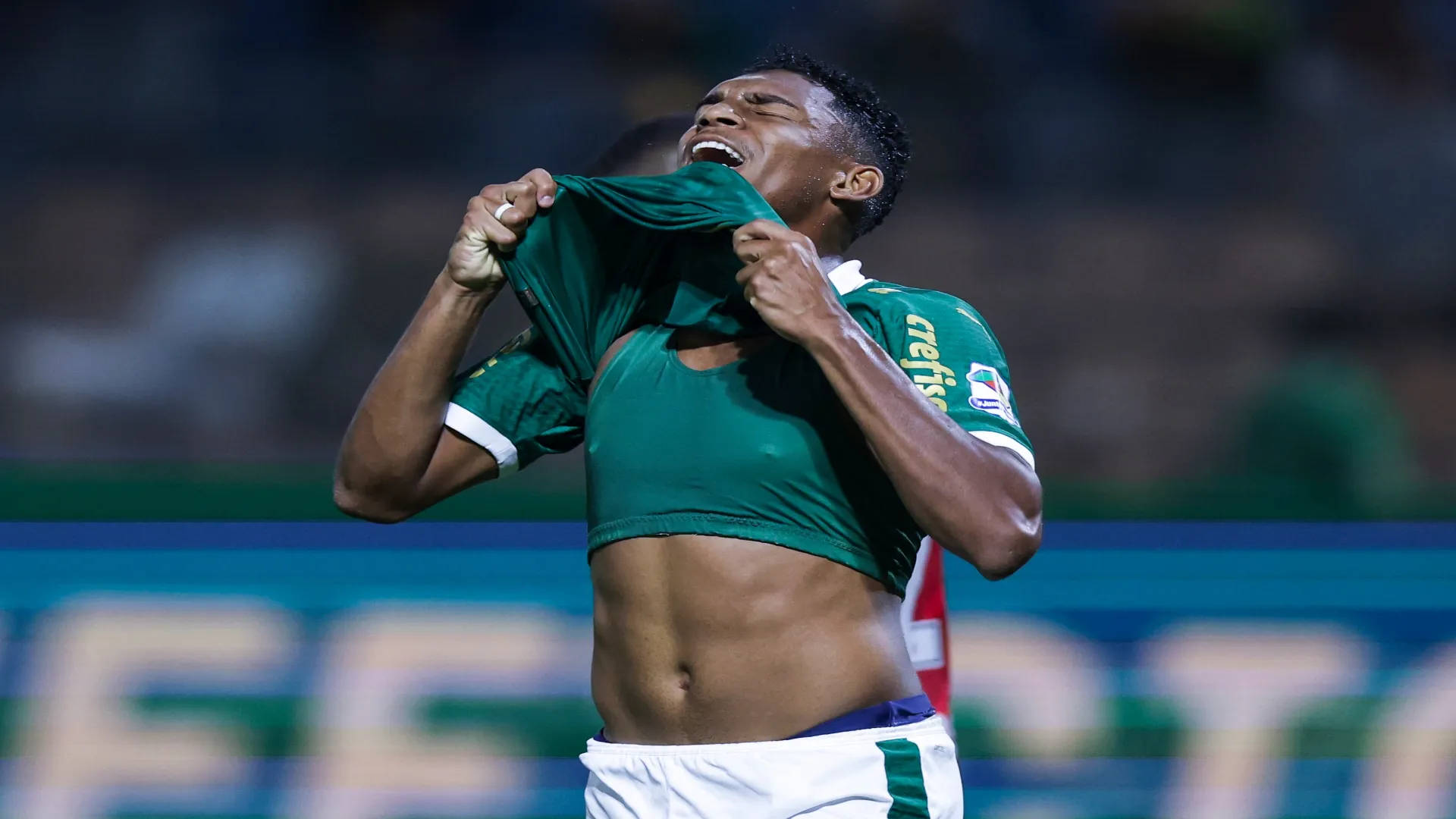 Luís Guilherme pelo Palmeiras em 2024 – Alexandre Schneider/Getty Images