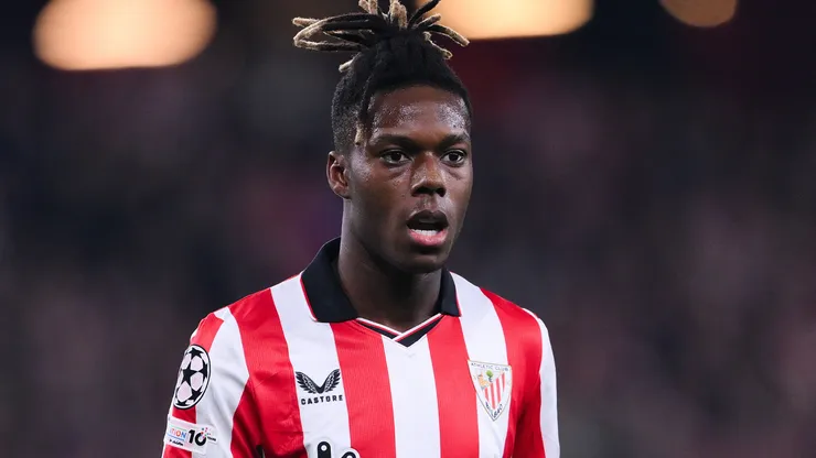Nico Williams em campo pelo Athletic. Foto: David Ramos/Getty Images
